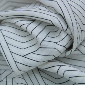 Premium Hemp Linen Digital Printed Fabric by DHYANU 102