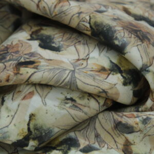 Premium Hemp Linen Digital Printed Fabric by DHYANU 103