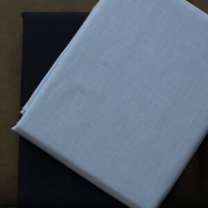 DHYANU Premium Pant Shirt Combo | Linen Touch Cotton Plain Shirt + Stretchable Pant 106