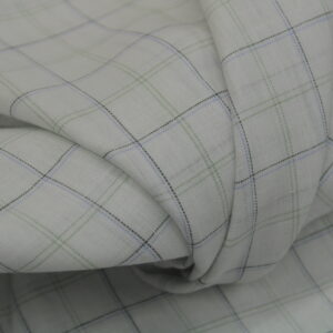 DHYANU 80 Lea Linen Finish Premium Fabric | Check & Lining Designs | 1.60 Mtrs Cut | 58" Width 106