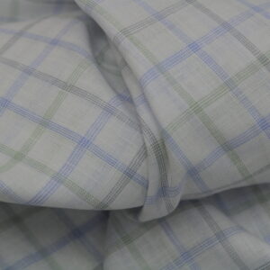 DHYANU 80 Lea Linen Finish Premium Fabric | Check & Lining Designs | 1.60 Mtrs Cut | 58" Width 107