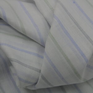 DHYANU 80 Lea Linen Finish Premium Fabric | Check & Lining Designs | 1.60 Mtrs Cut | 58" Width 110