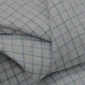 DHYANU 80 Lea Linen Finish Premium Fabric | Check & Lining Designs | 1.60 Mtrs Cut | 58" Width 112