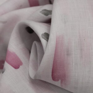 100% Pure Linen 60*60 Lea Digital Print Fabric 12