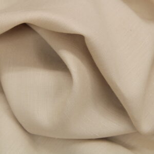 Hemp Linen Plain Fabric – Summer Cooling Premium Fabric | 58″ Width | Beige Color