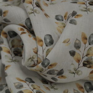 100% Pure Linen 60*60 Lea Digital Print Fabric 03