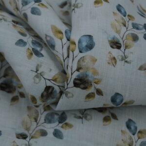 100% Pure Linen 60*60 Lea Digital Print Fabric 05