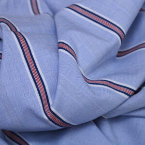 DHYANU 100% Cotton Check Lining & Self Design Premium Fabric | 1.60 Mtrs Cut | 58 Width 1007-103